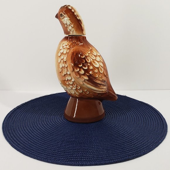 Vintage Empty 1968 Old Mr. Boston Bob White Quail Decanter Liquor Bottle 10” H - Picture 3 of 9